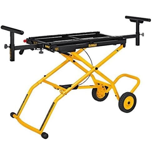 DEWALT DWX726 MITER SAW与轮子站立