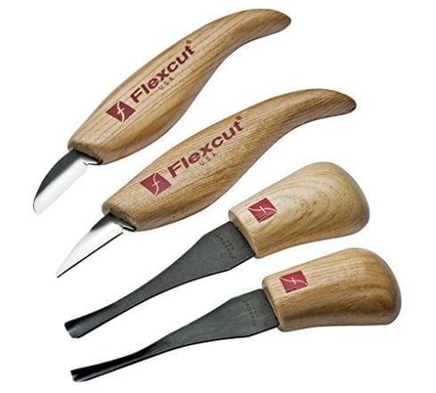 Flexcut初学者手掌和刀集